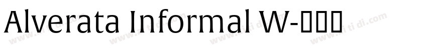 Alverata Informal W字体转换